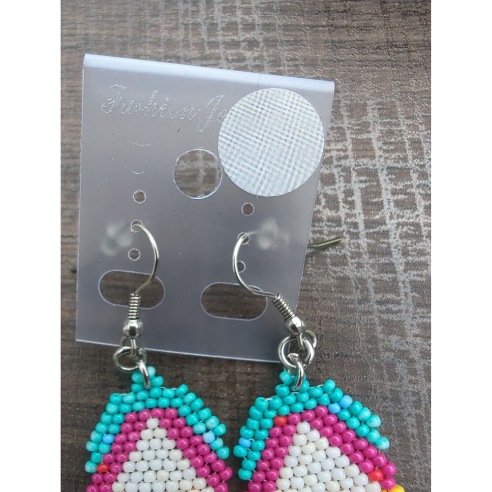 Seed Bead Earrings - Picture 4 of 5